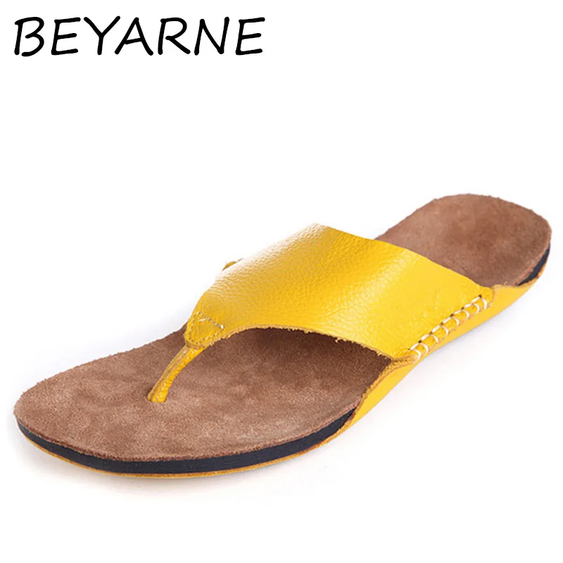 BEYARNE Woman Flip Flops 100% Authentic Leather Open Toe slipper Beach Slides Woman Summer Shoes Ladies Footwear E188
BEYARNE Woman Flip Flops 100% Authentic Leather Open Toe slipper Beach Slides Woman Summer Shoes Ladies Footwear E188