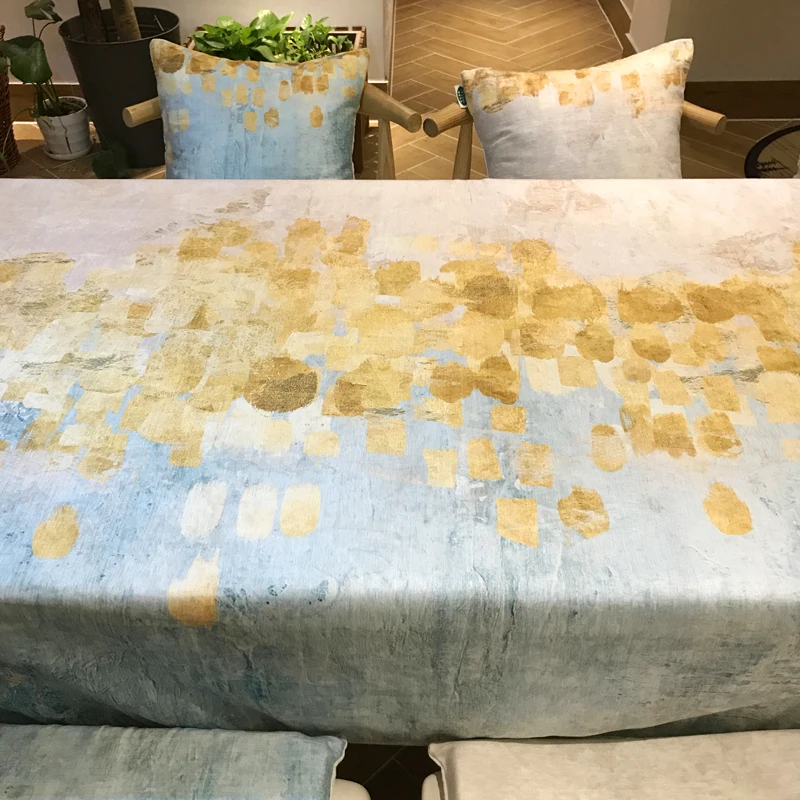 Beautiful Modern Thickened Dining Room Deskcloth Blue And Yellow Rectangular Tablecloth
Beautiful Modern Thickened Dining Room Deskcloth Blue And Yellow Rectangular Tablecloth