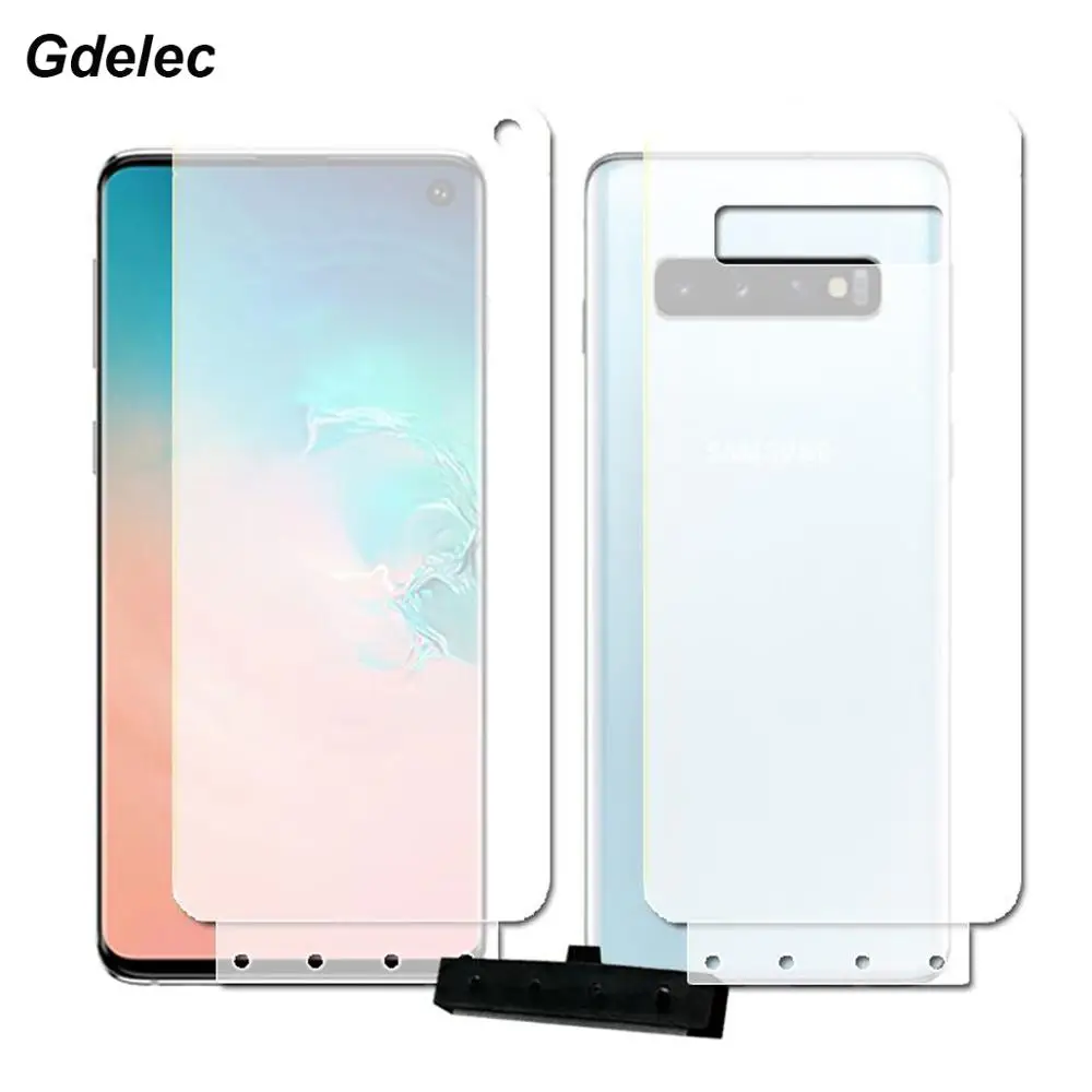 2PCS Front+Back soft Hydrogel Film For Samsung Galaxy S10 5G S10 Plus S10E S9 S8 plus Note 9 8 A8 A7 2018 TPU Screen protector
2PCS Front+Back soft Hydrogel Film For Samsung Galaxy S10 5G S10 Plus S10E S9 S8 plus Note 9 8 A8 A7 2018 TPU Screen protector
