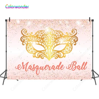 Colorwonder Photography Background Golden Mask 7x5ft Pink Seamless Backdrop with Sliver Powder for Masquerade Ball Party Decor
Colorwonder Photography Background Golden Mask 7x5ft Pink Seamless Backdrop with Sliver Powder for Masquerade Ball Party Decor