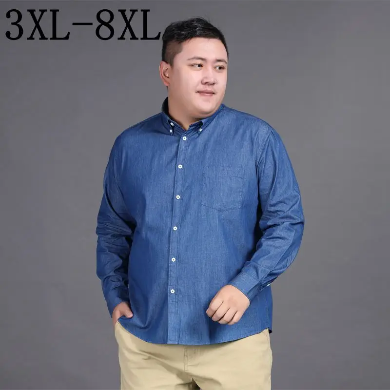 Size 8XL 7XL 6XL 4XL 2019 New Men Shirt Chemise Homme Oxford Shirts Men 100% Cotton Blouse High Quality Social Mens Dress Shirt
Size 8XL 7XL 6XL 4XL 2019 New Men Shirt Chemise Homme Oxford Shirts Men 100% Cotton Blouse High Quality Social Mens Dress Shirt