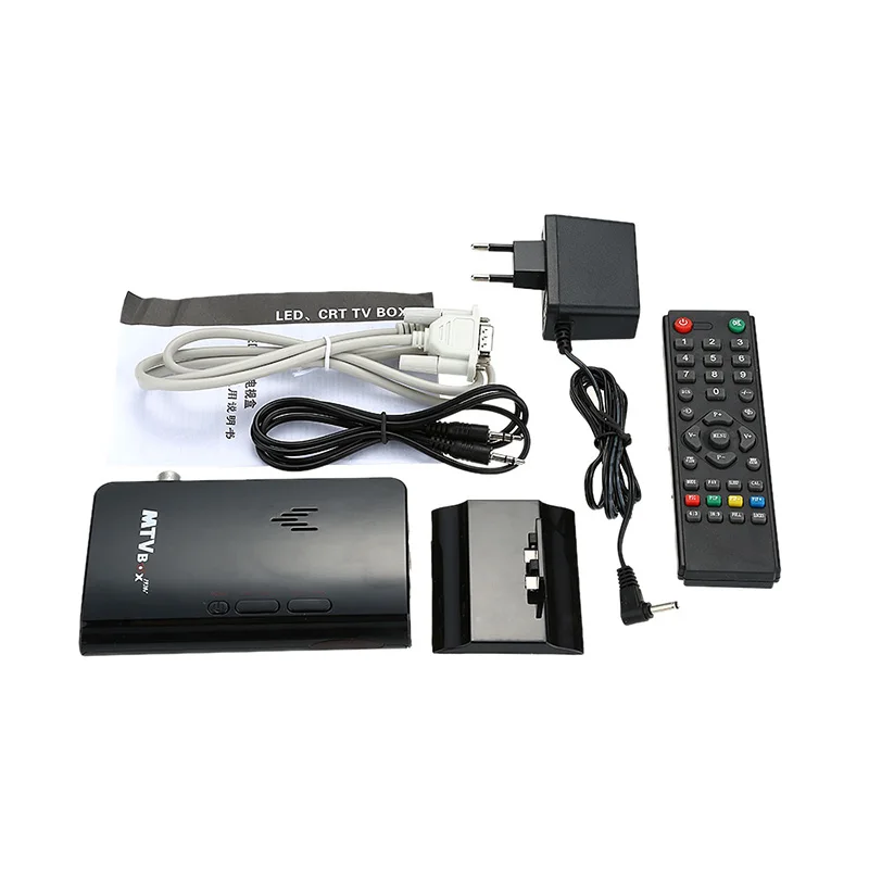 Портативный HDTV HD LCD ТВ коробка/аналоговый тюнер коробка/CRT монитор цифровой