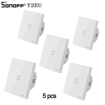 Sonoff T2 EU Smart Wifi Wall Touch Light Switch 1 Gang 2 Gang WiFi/433 RF/APP Remote Smart Home Controller Work with Alexa
Sonoff T2 EU Smart Wifi Wall Touch Light Switch 1 Gang 2 Gang WiFi/433 RF/APP Remote Smart Home Controller Work with Alexa