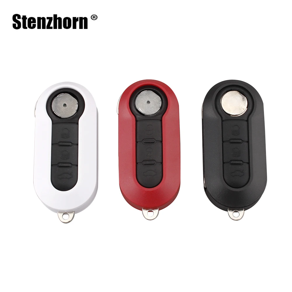 Stenzhorn Key Case 3Buttons Flip Remote Key Combo Case Shell SIP22 blade For Fiat 500 Panda Punto Bravo Original key shell 
Stenzhorn Key Case 3Buttons Flip Remote Key Combo Case Shell SIP22 blade For Fiat 500 Panda Punto Bravo Original key shell