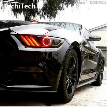 For Ford Mustang RGB LED headlight halo angel eyes kit car styling accessories 2015 2016 2017
For Ford Mustang RGB LED headlight halo angel eyes kit car styling accessories 2015 2016 2017