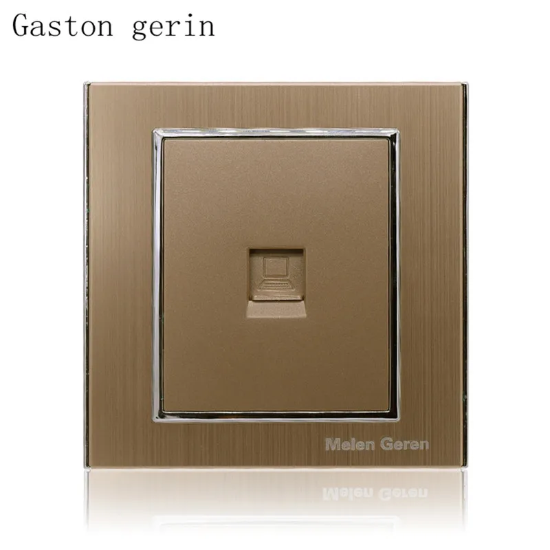 Computer Internet Wall Socket Panel Luxury Brushed Silver Data Socket Plug Computer Outlet Single Interface 10A Gold New Arrival
Computer Internet Wall Socket Panel Luxury Brushed Silver Data Socket Plug Computer Outlet Single Interface 10A Gold New Arrival