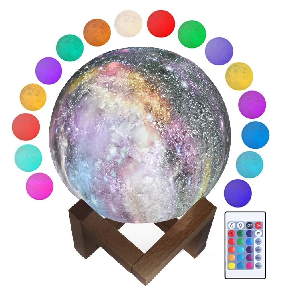 JULY'S SONG 3D Print Star Moon Lamp LED Night Light Colorful Change Touch Decor Starry Sky Planet Galaxy USB Lamp Creative Gifts
JULY'S SONG 3D Print Star Moon Lamp LED Night Light Colorful Change Touch Decor Starry Sky Planet Galaxy USB Lamp Creative Gifts