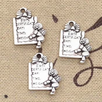 6pcs Charms Baby Birth Card 20x15mm Antique Making Pendant fit,Vintage Tibetan Silver color,DIY Handmade Jewelry
6pcs Charms Baby Birth Card 20x15mm Antique Making Pendant fit,Vintage Tibetan Silver color,DIY Handmade Jewelry