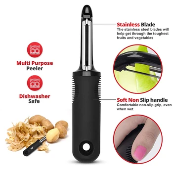 Potato Peeler Vegetable Potato Fruit Peelers Slicer Knife Perfect for Peeling Vegetables Fruit (Anti-Slip Handle) Good Grip
Potato Peeler Vegetable Potato Fruit Peelers Slicer Knife Perfect for Peeling Vegetables Fruit (Anti-Slip Handle) Good Grip
