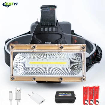 80000LM Floodlight COB LED Headlamps LED Headlight Camping Head Torch 3Modes Head Lantern 3*18650 Rechargeable Frontal HeadLamp
80000LM Floodlight COB LED Headlamps LED Headlight Camping Head Torch 3Modes Head Lantern 3*18650 Rechargeable Frontal HeadLamp