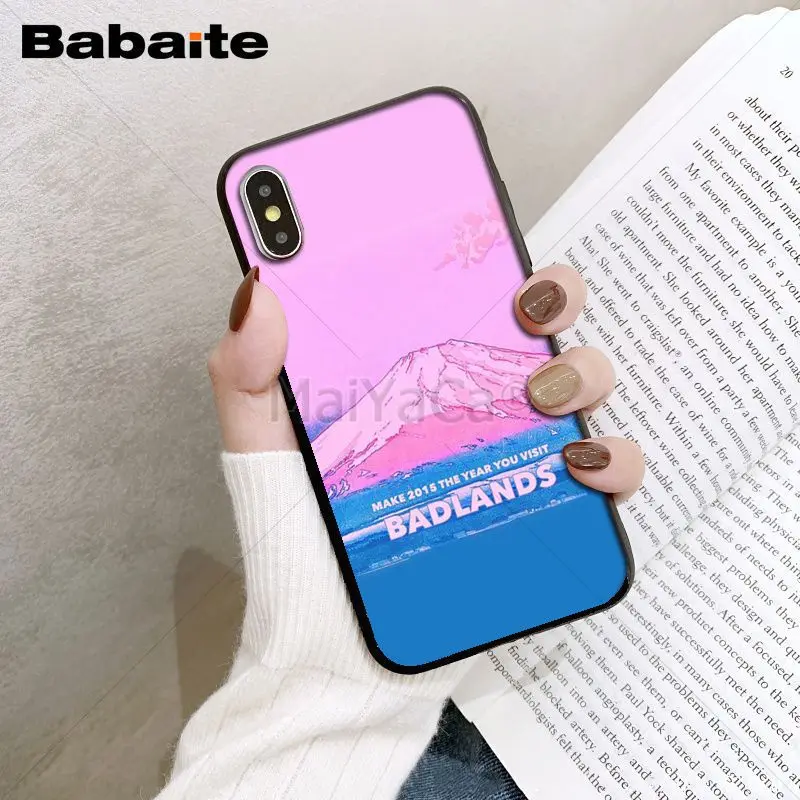 Babaite Badlands Halsey Colorful Cute Phone Accessories Case for iPhone X XS MAX 6 6S 7 7plus 8 8Plus 5 5S XR