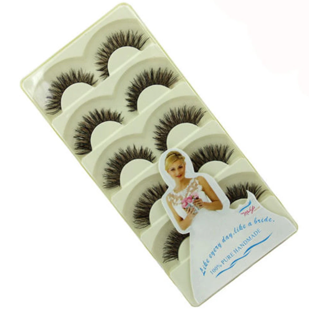 5 Pairs Hot Sale Long Cross Black False Eyelashes Makeup Natural Fake Thick Handmade Eye Lashes Makeup Extension Tools
5 Pairs Hot Sale Long Cross Black False Eyelashes Makeup Natural Fake Thick Handmade Eye Lashes Makeup Extension Tools