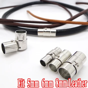 6sets Fit 5-6-8mm Rhodium Plated Copper Based Strong Magnetic Clasps DIY Jewelry Settings Hadework Leather Bracelets Connector
6sets Fit 5-6-8mm Rhodium Plated Copper Based Strong Magnetic Clasps DIY Jewelry Settings Hadework Leather Bracelets Connector