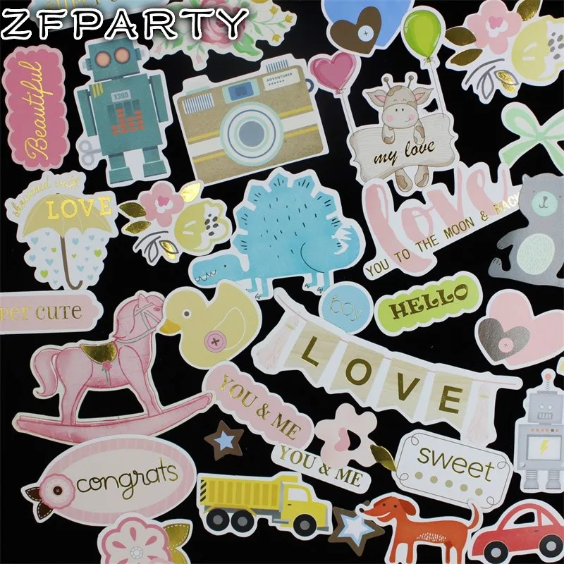 ZFPARTY 40pcs Cartoon Colorful Cardstock Die Cuts for Scrapbooking Happy Planner/Card Making/Journaling Project DIY
ZFPARTY 40pcs Cartoon Colorful Cardstock Die Cuts for Scrapbooking Happy Planner/Card Making/Journaling Project DIY