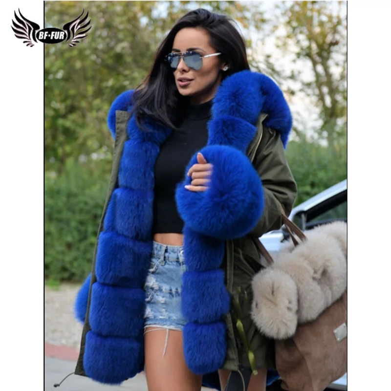 BFFUR Blue Parka Real Fur Coat Top Grade With Fox Fur Collar Thick Warm Whole Skin Denim Jacket Park Women With Natural Fur
BFFUR Blue Parka Real Fur Coat Top Grade With Fox Fur Collar Thick Warm Whole Skin Denim Jacket Park Women With Natural Fur