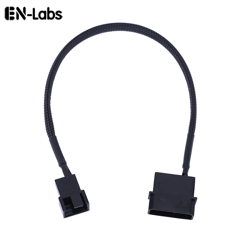 En-Labs IDE Molex 4pin Connector to 3Pin/4 Pin Cooler Cooling Molex fan Adapter Splitter Power Sleeved Cable (12V only)-25CM
En-Labs IDE Molex 4pin Connector to 3Pin/4 Pin Cooler Cooling Molex fan Adapter Splitter Power Sleeved Cable (12V only)-25CM