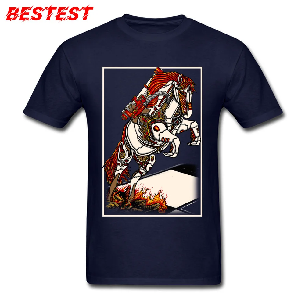 knight of chess Dominant Men T-shirts Round Collar Short Sleeve Cotton T Shirt cosie Clothing Shirt Wholesale knight of chess navy