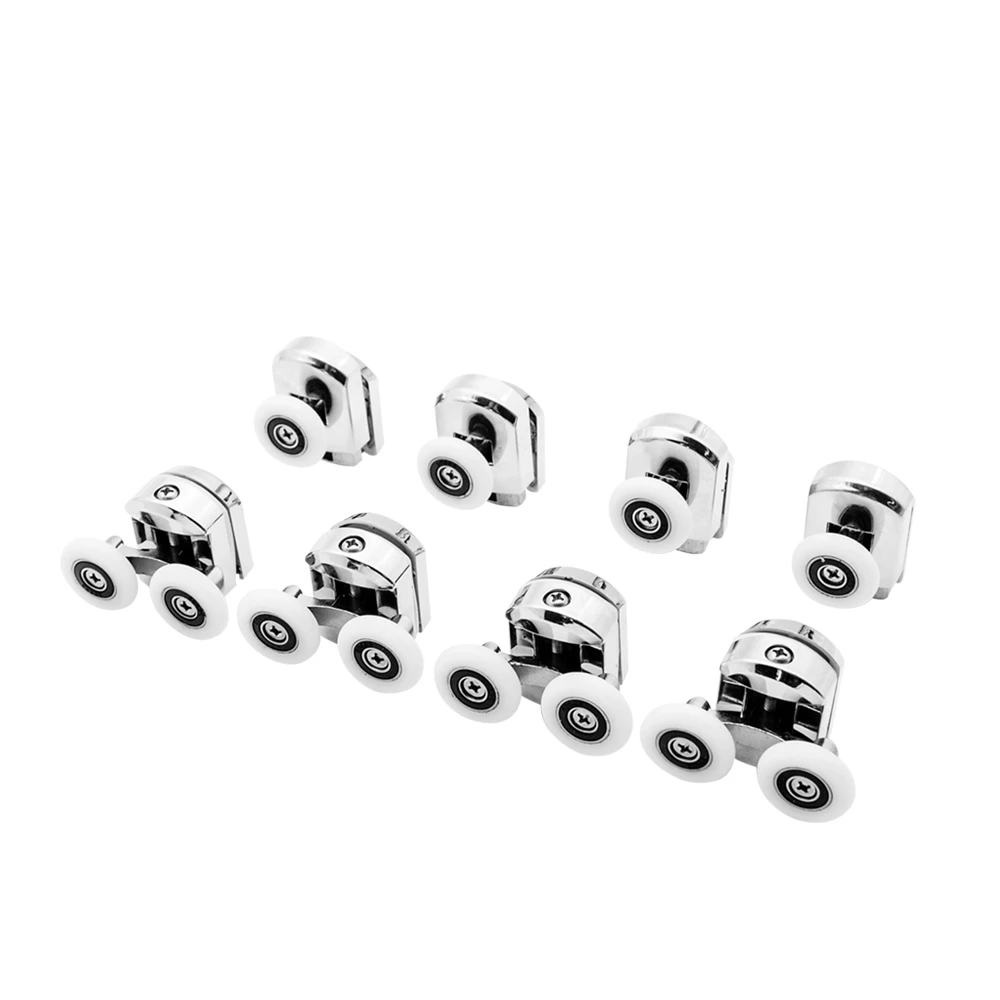 8pcs/set double top+Single Bottom Zinc-Alloy Sliding Shower Cabin Pulley Wheel Runner Door Rollers Replacement
8pcs/set double top+Single Bottom Zinc-Alloy Sliding Shower Cabin Pulley Wheel Runner Door Rollers Replacement