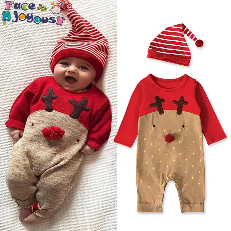 Autumn Brand New Newborn Kids Baby Girl Boy Christmas Elk Deer Long Sleeve Romper Jumpsuit Romper Playsuit Outfits With Hat
Autumn Brand New Newborn Kids Baby Girl Boy Christmas Elk Deer Long Sleeve Romper Jumpsuit Romper Playsuit Outfits With Hat