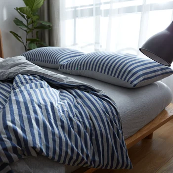 100% Egypt Cotton Jersey Knitted Bedding Set King Queen Size Bed Linen Set Stripe Duvet Cover Bedsheet Fitted Cover Pillowcases
100% Egypt Cotton Jersey Knitted Bedding Set King Queen Size Bed Linen Set Stripe Duvet Cover Bedsheet Fitted Cover Pillowcases