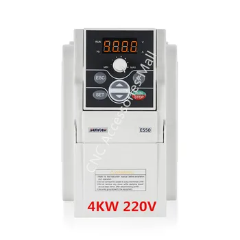 VFD inverter 4kw E550 AC220V frequency inverter E550-2S0040 for cnc router spindle motor
VFD inverter 4kw E550 AC220V frequency inverter E550-2S0040 for cnc router spindle motor