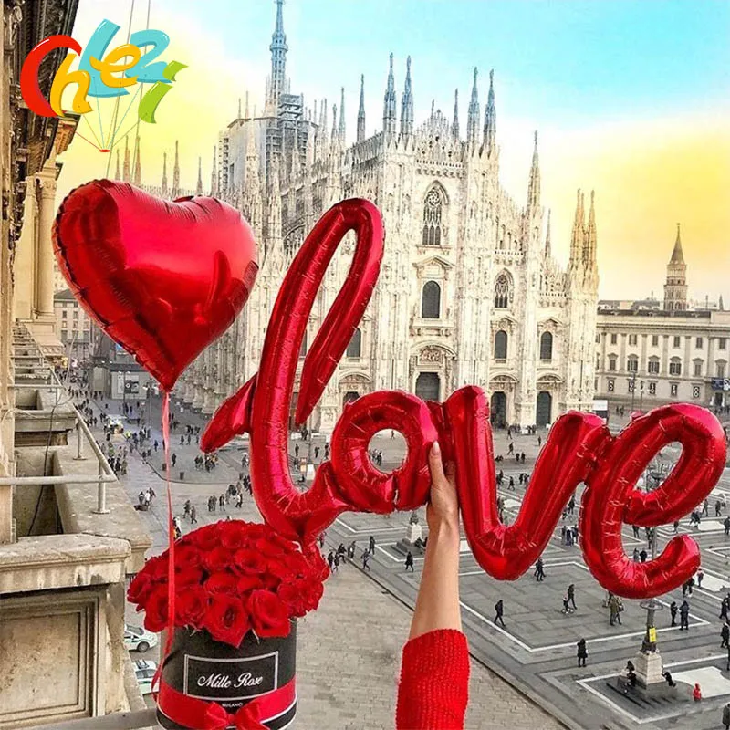 1PCS Ligatures LOVE Letter Foil Balloon Anniversary Wedding Valentines Party Decoration Balloon baby 1 st birthday Red Champagne
1PCS Ligatures LOVE Letter Foil Balloon Anniversary Wedding Valentines Party Decoration Balloon baby 1 st birthday Red Champagne