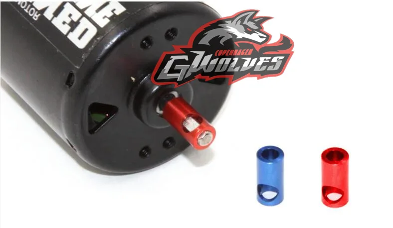 GWOLVES BLUE/RED Metal Motor Conversion Set 3.17MM shaft to 5MM Bushing Motor gear Conversion 5mm shaft to 3.17mm
GWOLVES BLUE/RED Metal Motor Conversion Set 3.17MM shaft to 5MM Bushing Motor gear Conversion 5mm shaft to 3.17mm