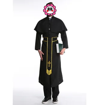 2016 Black classic Priest Costumes Adult Churchman missionary Rason Father party costumes Halloween clothes for men
2016 Black classic Priest Costumes Adult Churchman missionary Rason Father party costumes Halloween clothes for men