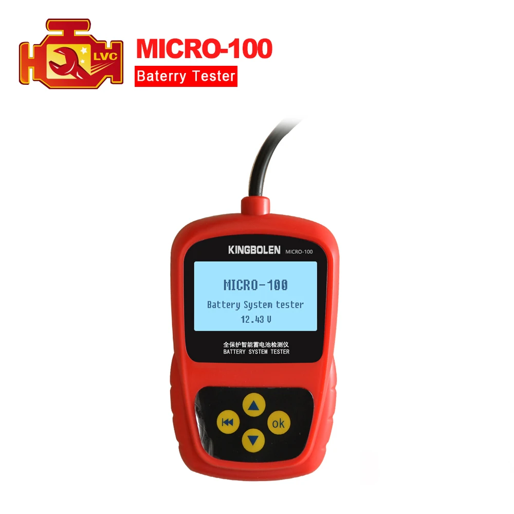 KINGBOLEN MICRO-100 Car Battery System Tester for 12V Auto micro 100 battery tester tool
KINGBOLEN MICRO-100 Car Battery System Tester for 12V Auto micro 100 battery tester tool