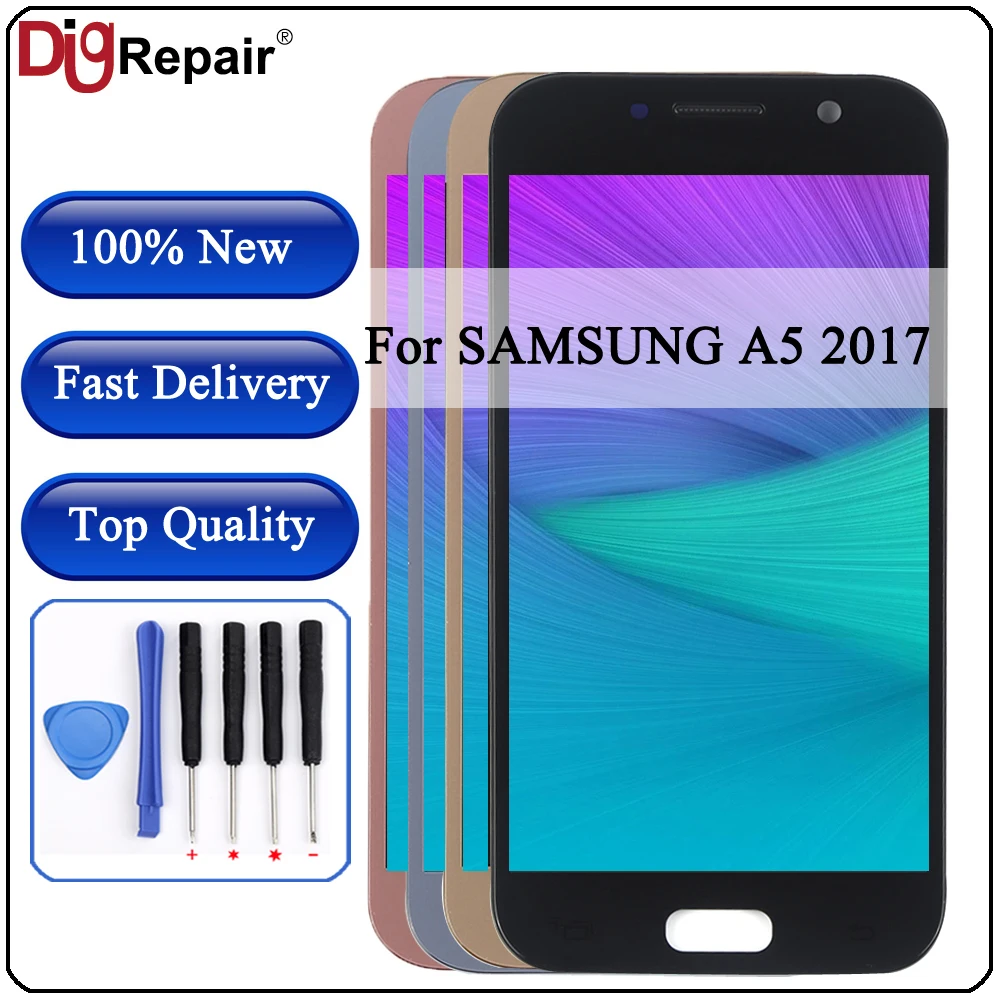 For SAMSUNG GALAXY A5 2017 LCD Display A520 SM-A520F Touch Screen Digitizer A520f display A520f lcd For GALAXY A5 2017 screen
For SAMSUNG GALAXY A5 2017 LCD Display A520 SM-A520F Touch Screen Digitizer A520f display A520f lcd For GALAXY A5 2017 screen
