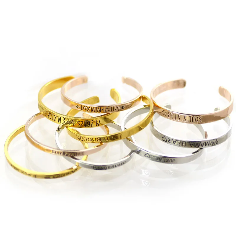 New Arrival Artificial Lettering Bracelet Bangles I Am Enough Soul Sister MAMA BEAR Stay Positive Men Women Bracelet
New Arrival Artificial Lettering Bracelet Bangles I Am Enough Soul Sister MAMA BEAR Stay Positive Men Women Bracelet