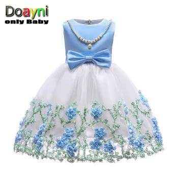 Doayni Baby Girls Sleeveless Princess Embroidered Floral Lace Mesh Dress with String Pearl Decoration Children Party Clothing
Doayni Baby Girls Sleeveless Princess Embroidered Floral Lace Mesh Dress with String Pearl Decoration Children Party Clothing