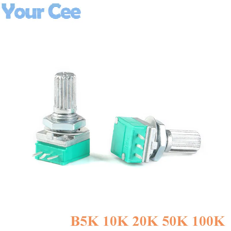 5pcs RK097N Single Audio Amplifier Seal Potentiometer 3P with Gasket Nut B5K 10K 20K 50K 100K
5pcs RK097N Single Audio Amplifier Seal Potentiometer 3P with Gasket Nut B5K 10K 20K 50K 100K