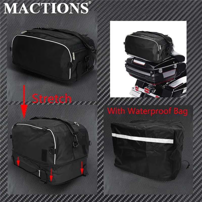 MACTIONS Collapsible Luggage Rack Bag Tour Bag W/ Waterproof Bag For Harley Touring Street Road Electra Glide Road King 94-2019
MACTIONS Collapsible Luggage Rack Bag Tour Bag W/ Waterproof Bag For Harley Touring Street Road Electra Glide Road King 94-2019