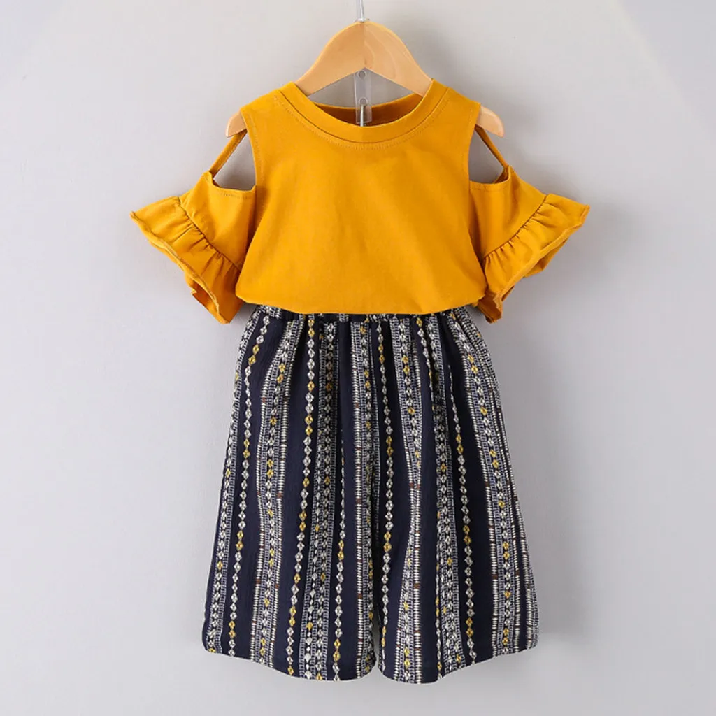Regualr Cotton Summer Fashion Baby Sets For Girls O-neck Short Sleeve Casual Solid Clothes + Floral Pants Children Girls Outfits
Regualr Cotton Summer Fashion Baby Sets For Girls O-neck Short Sleeve Casual Solid Clothes + Floral Pants Children Girls Outfits