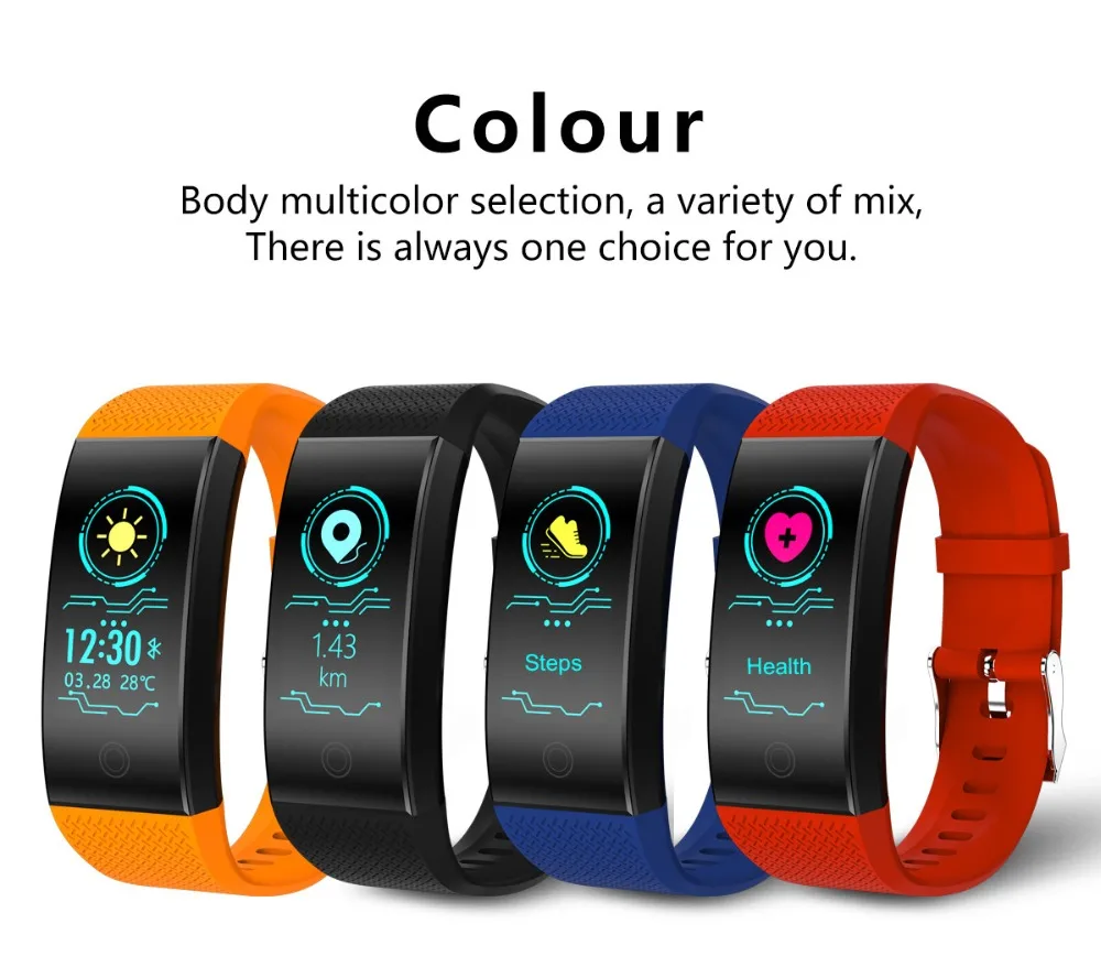 QW18 Fitness Bracelet Smart Band Pedometer Bracelet Heart Rate Monitor IP68 Waterproof Tracker Intelligent Clock PK Mi Band 3 2
QW18 Fitness Bracelet Smart Band Pedometer Bracelet Heart Rate Monitor IP68 Waterproof Tracker Intelligent Clock PK Mi Band 3 2