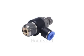 Pneumatic Push to Connect Coupler 1/4" OD Tube x 3/8" Male NPT Meter Out Flow Speed Control Fitting
Pneumatic Push to Connect Coupler 1/4" OD Tube x 3/8" Male NPT Meter Out Flow Speed Control Fitting