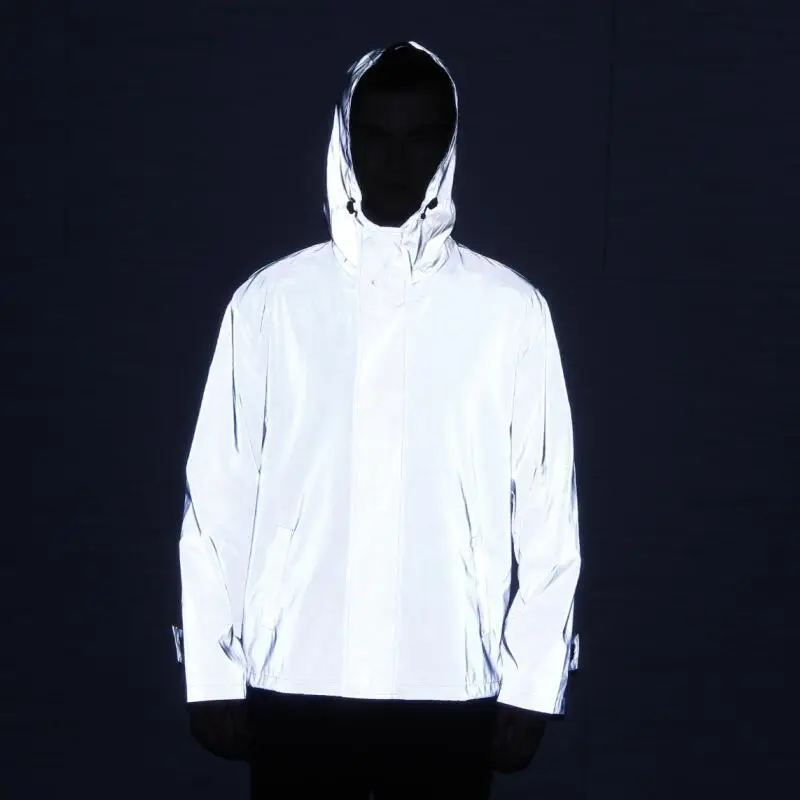 ABOORUN 3M Reflective Jackets Mens Hip Hop Windbreaker Waterproof Hooded Jackets Spring Autumn Coat Outerwear for Male x498
ABOORUN 3M Reflective Jackets Mens Hip Hop Windbreaker Waterproof Hooded Jackets Spring Autumn Coat Outerwear for Male x498