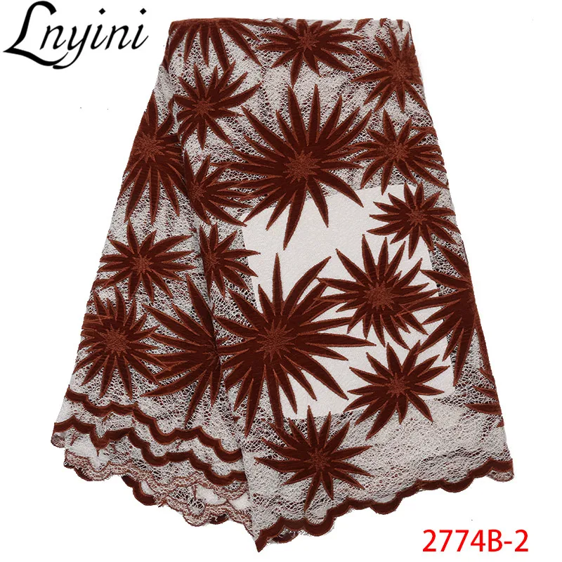 High Quality Velvet Lace Fabrics Embroidery Tulle Lace Fabric for Wedding Dresses Fashion Nigerian African Lace Fabric L2774B
High Quality Velvet Lace Fabrics Embroidery Tulle Lace Fabric for Wedding Dresses Fashion Nigerian African Lace Fabric L2774B