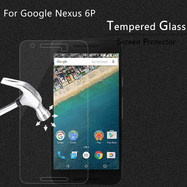 Original 0.26mm Ultra Thin Tempered Glass Film For Google Nexus 6P Screen Protector 9H Hard 2.5D