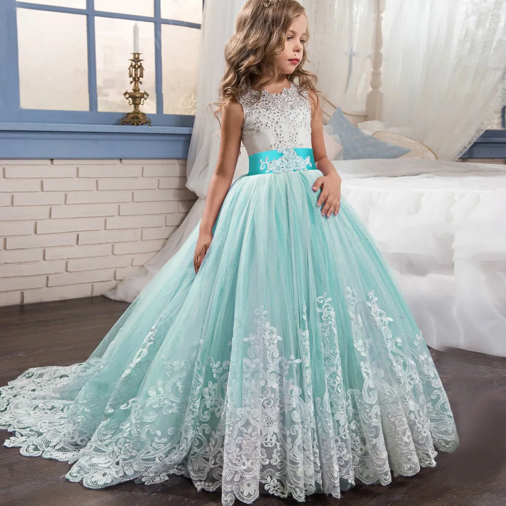 Teen Girls Princess Dress 2019 Tule Children Formal Wedding Gowns Lace Party Pageant Dresses Bridesmaid Evening Clothing For Kid
Teen Girls Princess Dress 2019 Tule Children Formal Wedding Gowns Lace Party Pageant Dresses Bridesmaid Evening Clothing For Kid