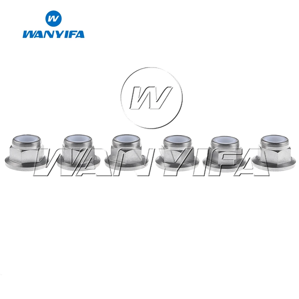 Wanyifa Titanium Ti Nuts M6 M8 M10 Flange Head Lock Nuts Screw for Motorcycle Pack of 6
Wanyifa Titanium Ti Nuts M6 M8 M10 Flange Head Lock Nuts Screw for Motorcycle Pack of 6