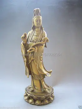 Collectible decorated chinese hand-made copper Guanyin statue
Collectible decorated chinese hand-made copper Guanyin statue