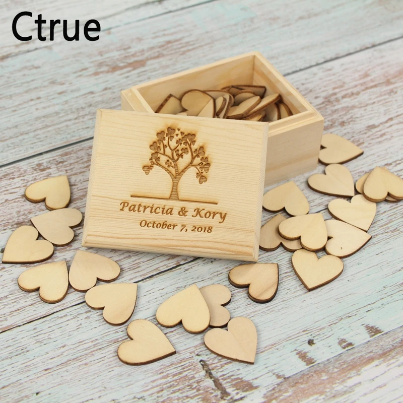 Personalized Wedding Guest Book box with 50pcs Love Hearts tag Rustic Guestbook Custom Wooden Keepsake Box wedding decoration
Personalized Wedding Guest Book box with 50pcs Love Hearts tag Rustic Guestbook Custom Wooden Keepsake Box wedding decoration