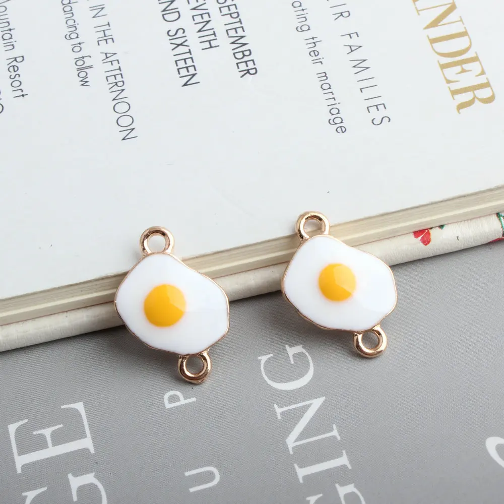 10pcs/lot Gold Color Tone Egg Shape Double Connector Charms Enamel Bracelet Earring Keychain Diy Charms 15*22mm
10pcs/lot Gold Color Tone Egg Shape Double Connector Charms Enamel Bracelet Earring Keychain Diy Charms 15*22mm