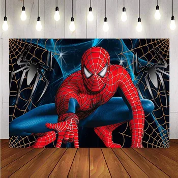 Spiderman Photography Backdrop Superman Boy Children Birthday Party Background Banner Photo Studio Backdrop Photo Prop
Spiderman Photography Backdrop Superman Boy Children Birthday Party Background Banner Photo Studio Backdrop Photo Prop