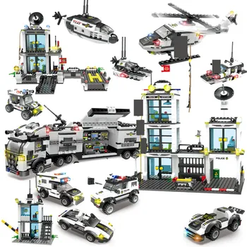 City Police SWAT Truck Building Blocks Sets Ship Helicopter Vehicle Playmobil DIY Bricks Educational Toys for Children
City Police SWAT Truck Building Blocks Sets Ship Helicopter Vehicle Playmobil DIY Bricks Educational Toys for Children