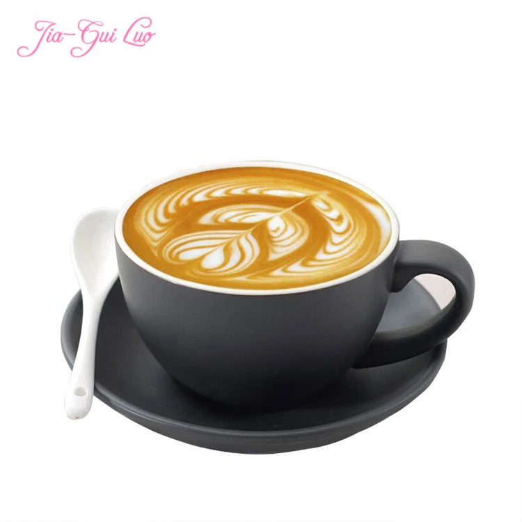 Jia-gui luo 220ml high-grade ceramic coffee cups Coffee cup set Simple European style Cappuccino flower cups Latte
Jia-gui luo 220ml high-grade ceramic coffee cups Coffee cup set Simple European style Cappuccino flower cups Latte