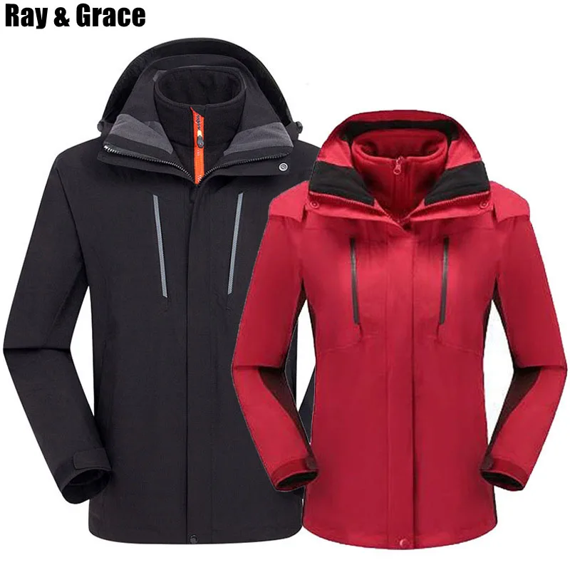RAY GRACE Winter 3 In 1 Jacket Outdoor Sport Hiking Jacket Men Waterproof Coat Camping Trekking Ski Fleece Thermal Jackets
RAY GRACE Winter 3 In 1 Jacket Outdoor Sport Hiking Jacket Men Waterproof Coat Camping Trekking Ski Fleece Thermal Jackets