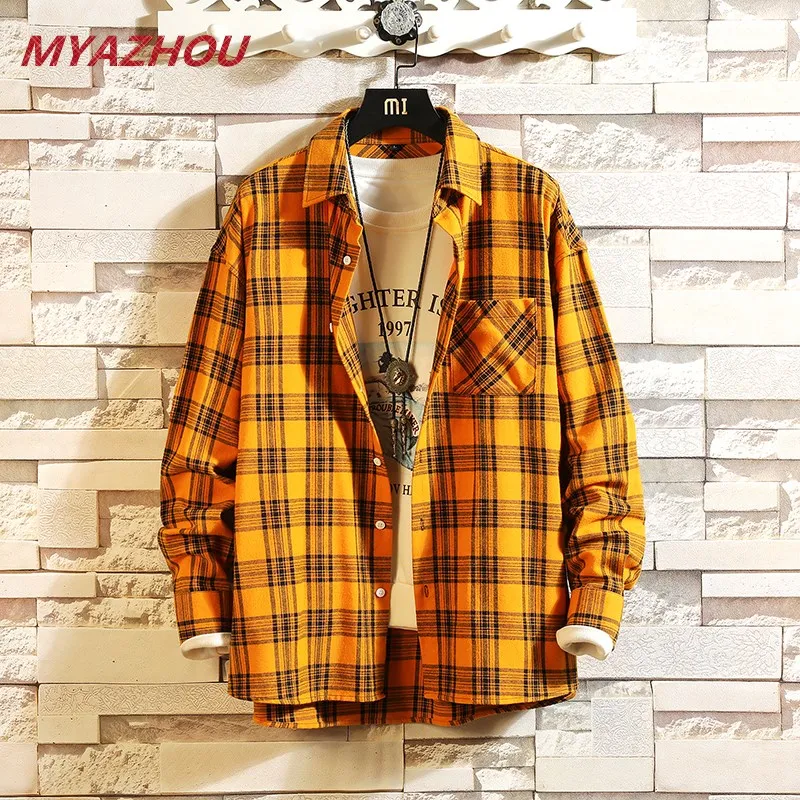 2022 spring men's long-sleeved shirt loose fashion classic plaid shirt wild casual trend men's loose casual shirt thin coat
2022 spring men's long-sleeved shirt loose fashion classic plaid shirt wild casual trend men's loose casual shirt thin coat